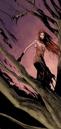 An aguara in human form