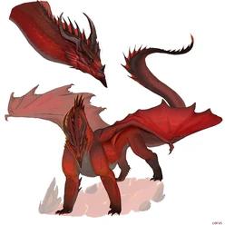 Derous's full dragon form (Art by CarusTS)