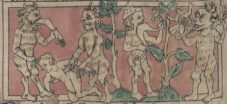 Giants of Gog and Magog destroying and devouring everything they see