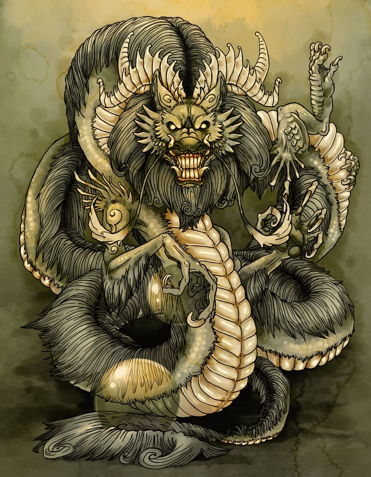 chinese horned dragon