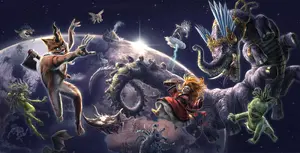 Fantastic Beasts (Art by Peter Dobbin)