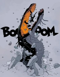 Livyatan devouring Astaroth, Gamon, and Lusk