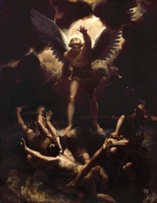 The angel soundeth the Trumpet
