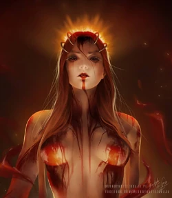 Katya Orlov as the Harlot of Babylon (Art by BlondynkiTezGraja)