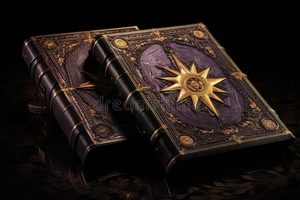 Leather-bound-book-covers-gold-embossing-created-generative-ai-286765636