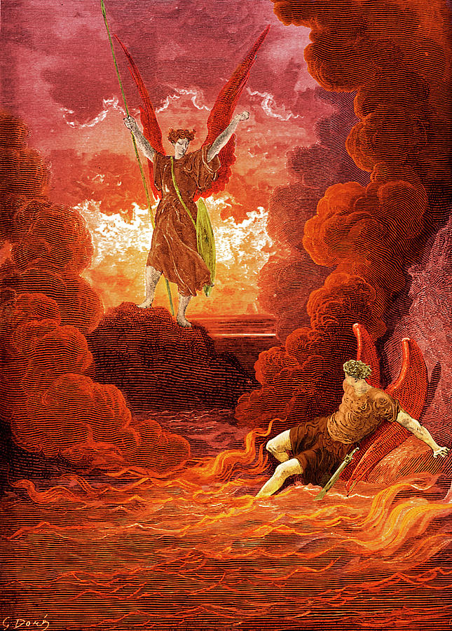 Paradise Lost: Satan is conquered by Doré