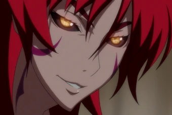 Sara when transformed by the Witchblade