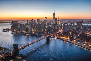 New York City in the evening