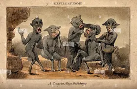 Illustration of the Five Satans