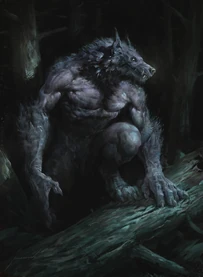 Werewolf full body appearance (Art by Antonio J. Manzanedo)