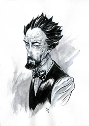 Middle-aged Professor Broom (Art by Max Fiumara)