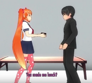 Osana Najimi with Taro Yamada from Yandere Simulator