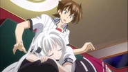 Koneko Toujou with Issei Hyoudou from High School D×D