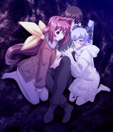 Yashiro Kasumi with Shirogane Takeru from Muv-Luv Altered Fable