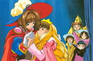Sakura Kinomoto with Syaoran Li from CardCaptor Sakura