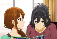 Izumi Miyamura with Kyouko Hori from HoriMiya
