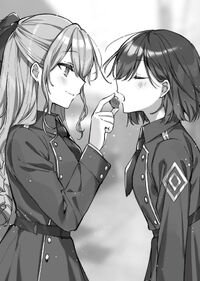 Claire François and Rae Taylor from I'm in Love with the Villainess dere 4