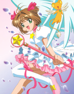 Sakura Kinomoto and Kero from Cardcaptor Sakura