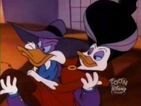 Darkwing Holding Morgana