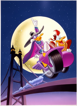Darkwing Duck textless NES cover art