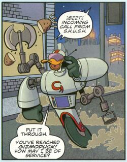 Gizmoduck's new armor