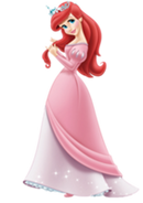 Ariel's pink gown