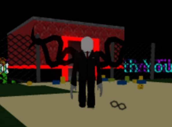 The Slenderman in Roblox and Minecraft : r/weirddalle