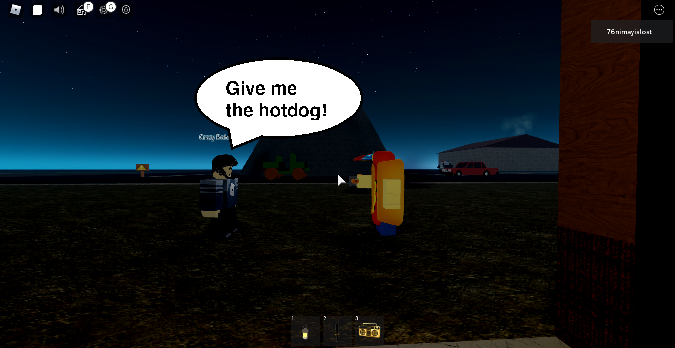 hotdog meme - Roblox