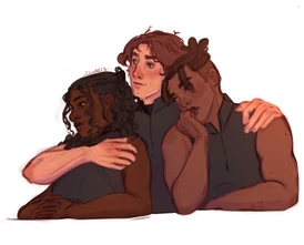 Sawyer, Ridoc and Rhiannon by clxart