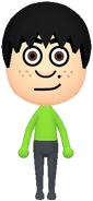 Enzo the Mii as seen in the Switch era of The Mii Show.