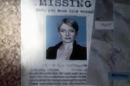 Myra's missing person's poster in Sebastian's Office during The Consequence.