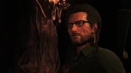 Seb with glasses in a cutscene