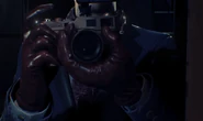 His camera