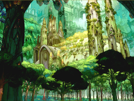 fantasy forest kingdom