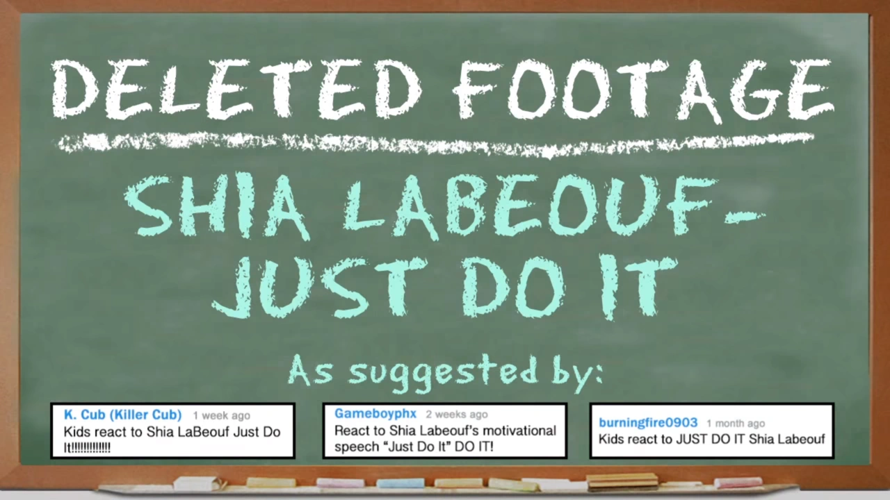 Kids React To Just Do It Shia Labeouf Motivational Speech Bonus 136 The Fine Bros Wiki Fandom