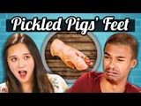 TEENS vs FOOD - PICKLED PIG'S FEET