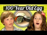 KIDS vs. FOOD 21 - 100 YEAR OLD EGG (CENTURY EGG)