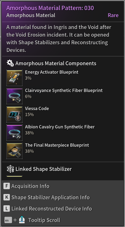 Amorphous Materials | The First Descendant Wiki | Fandom