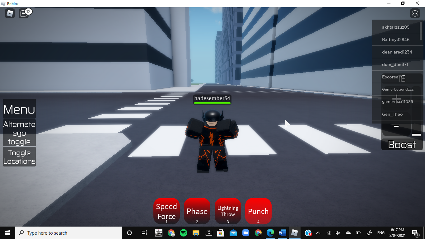 So I found a cool arrow verse game on roblox called The Flash: Earth Prime  here is their own fanmade speedster for april fool's events : r/FlashTV