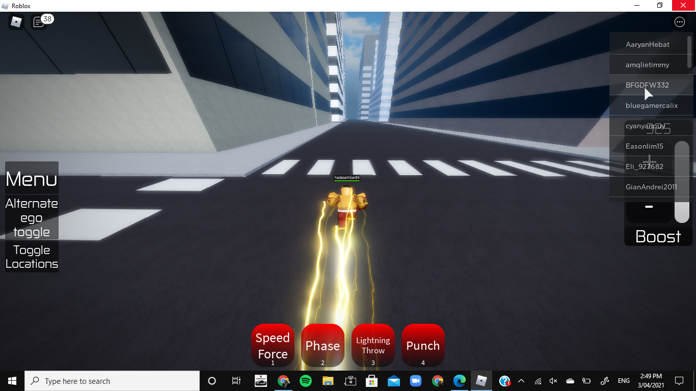 It's called Velocity Online #robloxflash #speedster #roblox #flashrobl