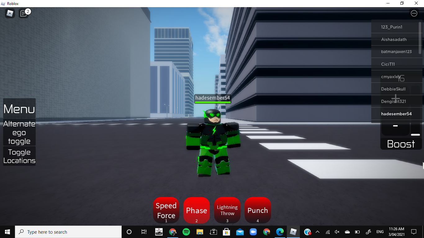 Flash: Earth Prime New Code + other characters ROBLOX 