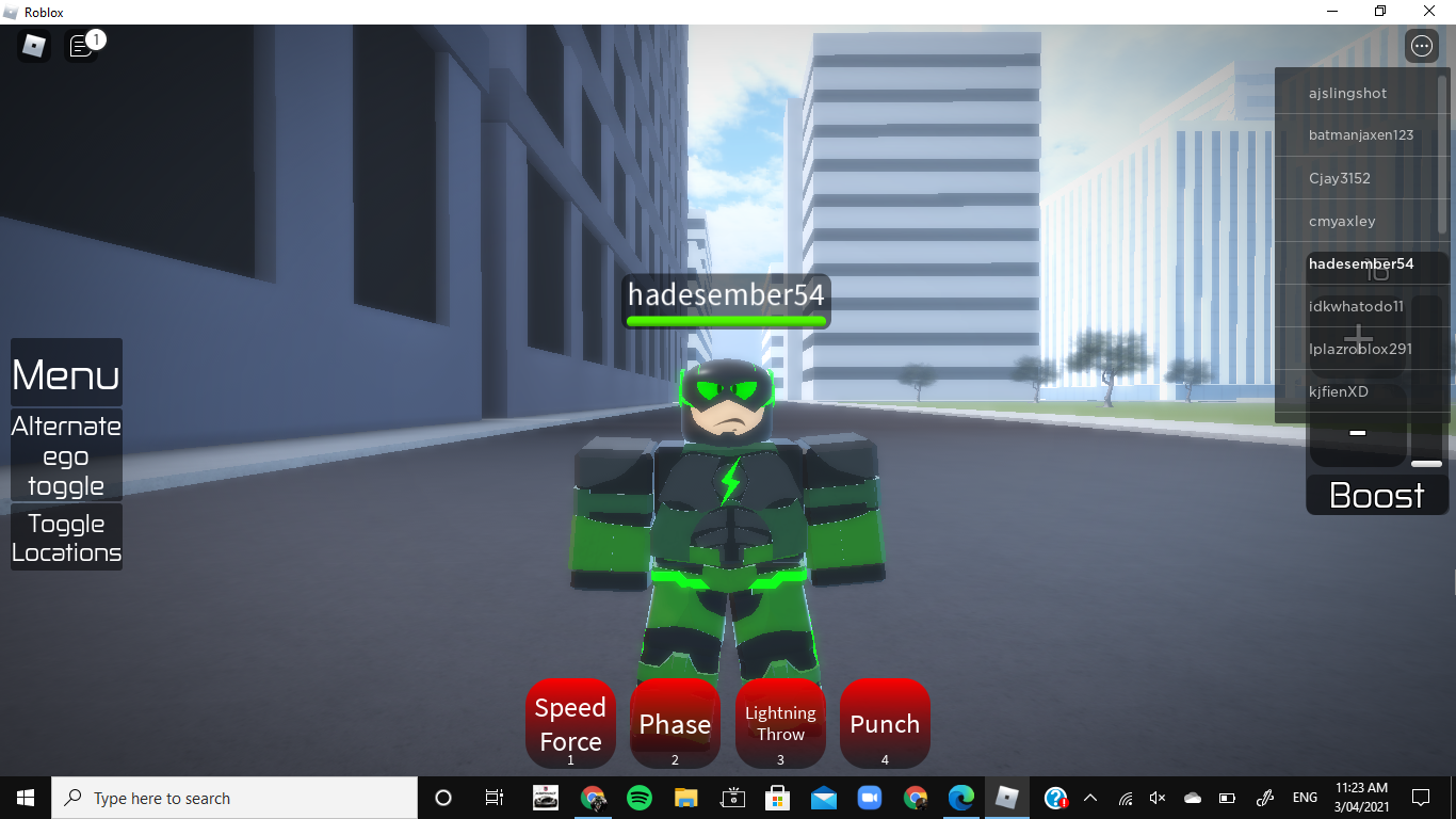 So I found a cool arrow verse game on roblox called The Flash: Earth Prime  here is their own fanmade speedster for april fool's events : r/FlashTV