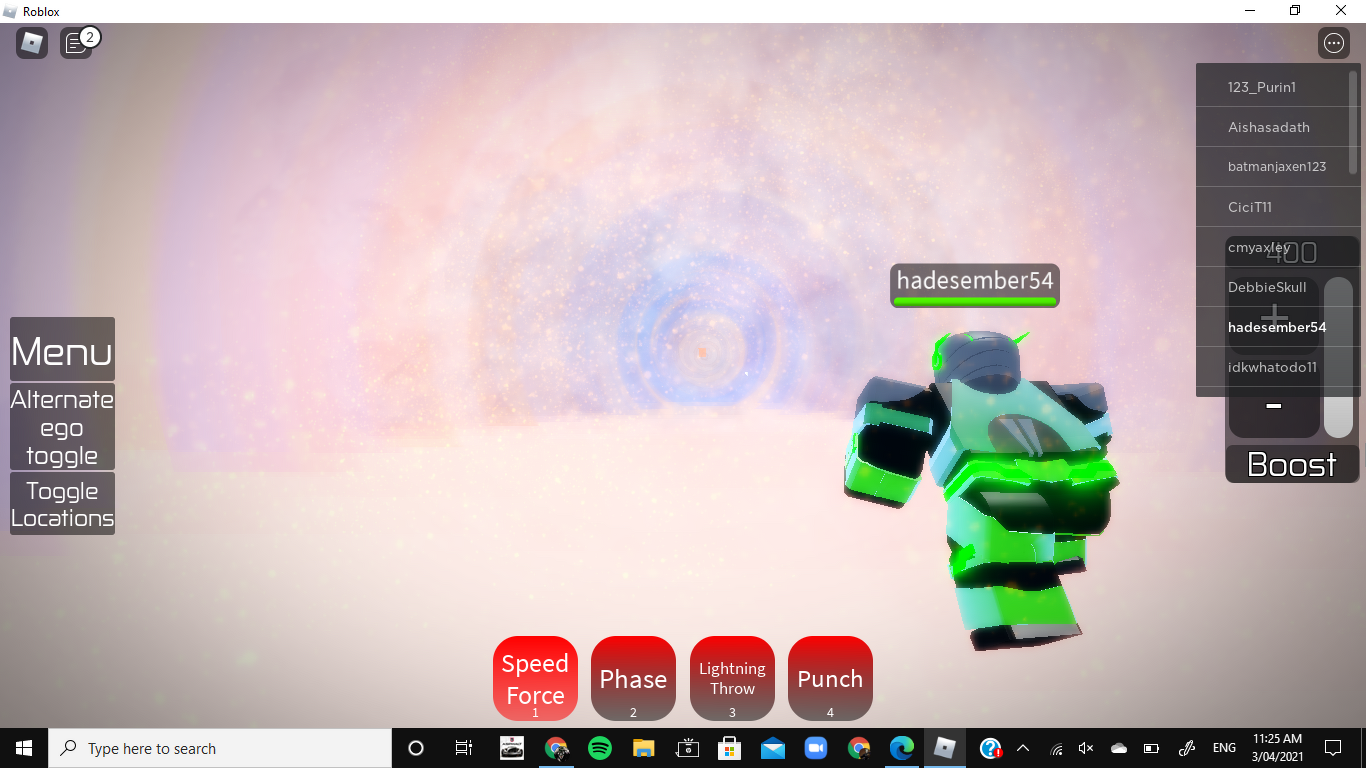 So I found a cool arrow verse game on roblox called The Flash: Earth Prime  here is their own fanmade speedster for april fool's events : r/FlashTV