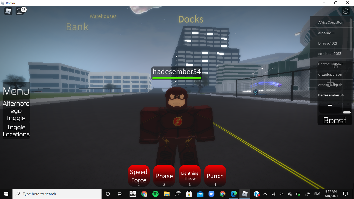 Flash: Earth Prime New Code + other characters ROBLOX 