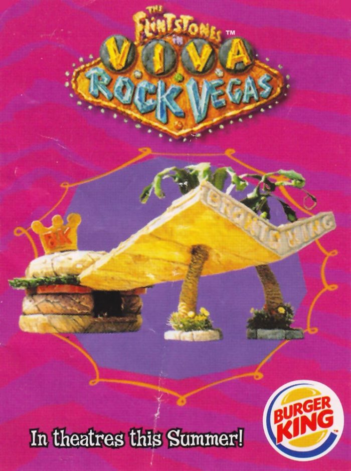 Burger King Kids Meal Toy Flintstones In Viva Rock Vegas Egg 2000 
