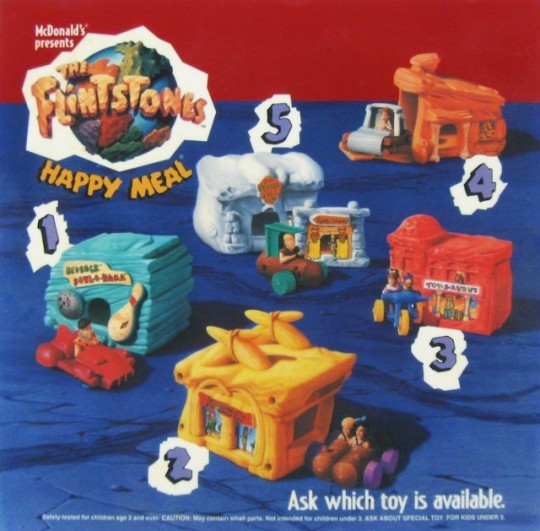 McDonalds 1993 Happy Meal Toys The Flintstones Movie Fred Barney Wilma Pebbles 