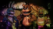 Bonnie, Freddy Fazbear, and Chica.