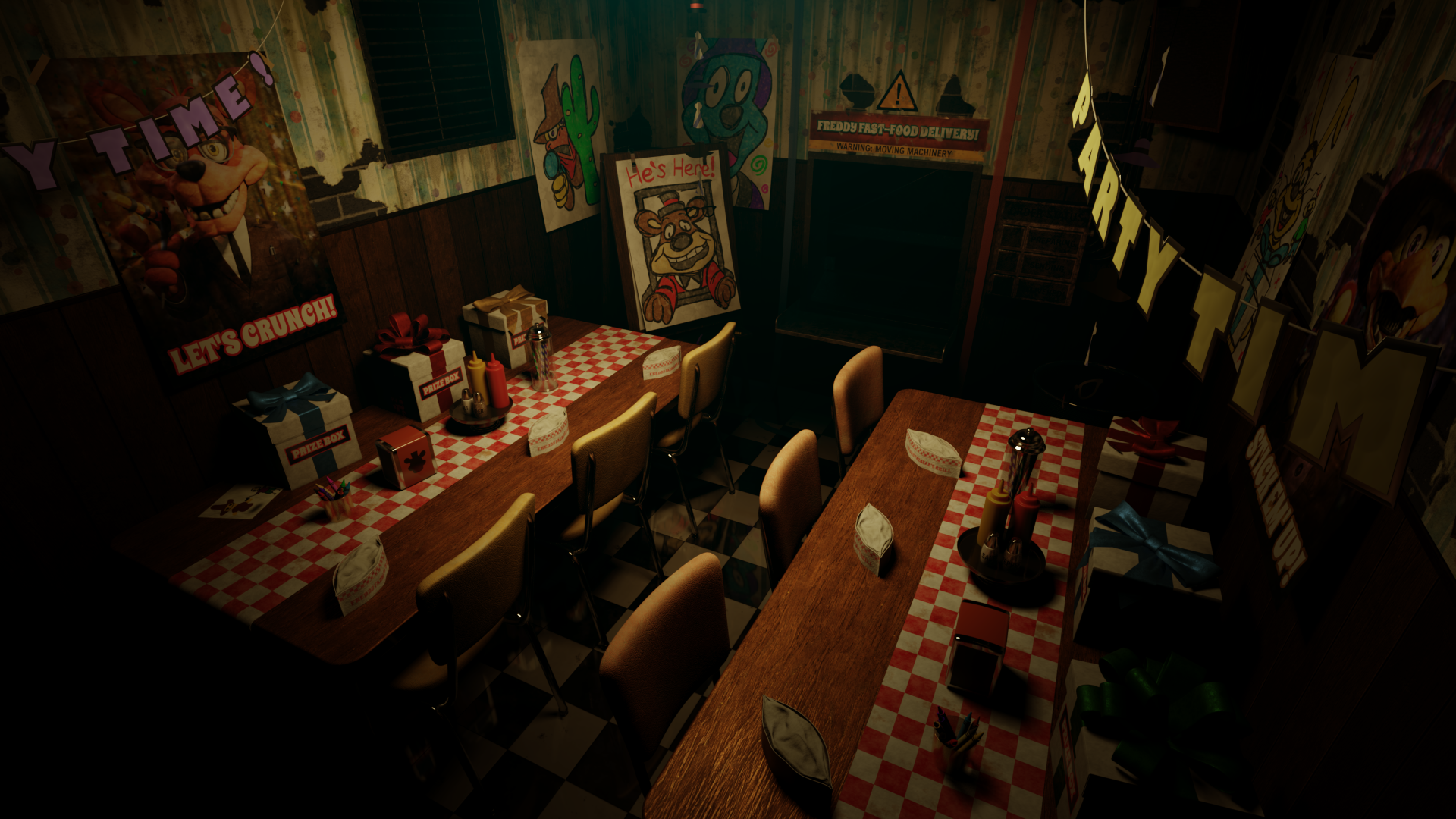 2 0 1 5 fnaf 2 fast food restaurant, gameplay