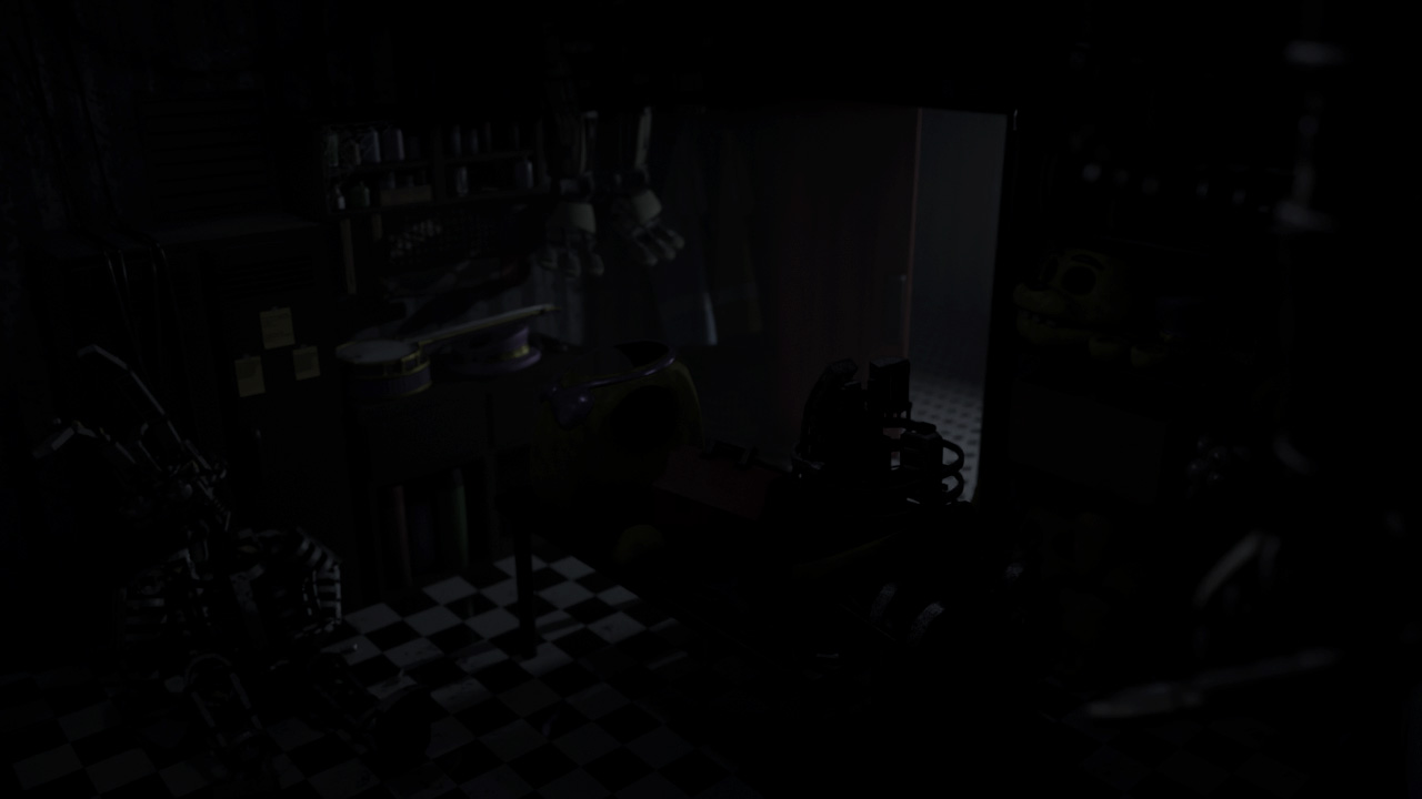 X 上的FNaF - Lost and Found：「- FNaF 1 FNaF 1 has some left over image files  from the original camera layout. Originally the cam in Parts and Service  would've been behind