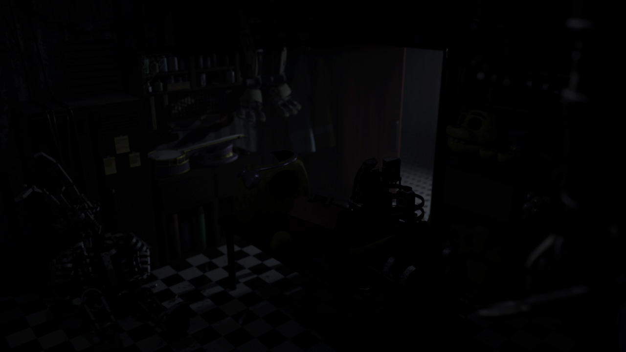 X 上的FNaF - Lost and Found:「- FNaF 1 FNaF 1 has some left over image files from the original camera layout. Originally the cam in Parts and Service would've been behind